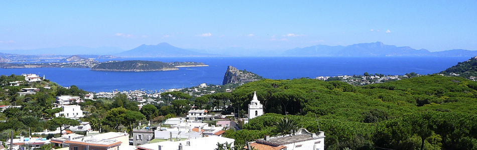 Ischia. Blick auf den Golf von Neapel