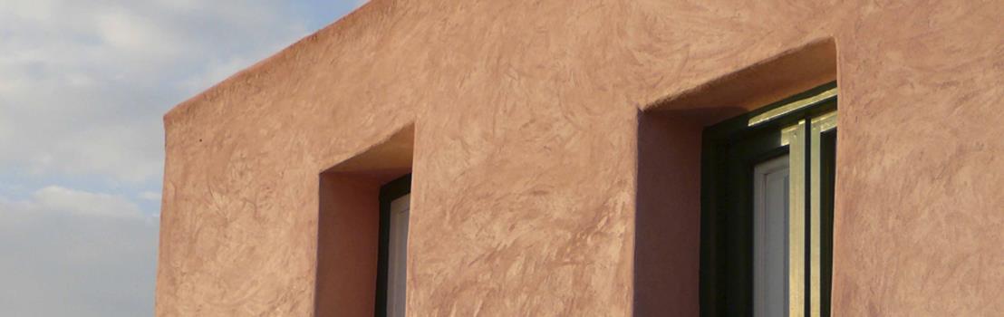 Ischia. Detail eine Hausfassade