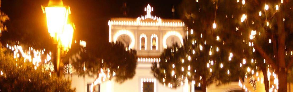 Casamicciola Terme. Weihnachtsbeleuchtung
